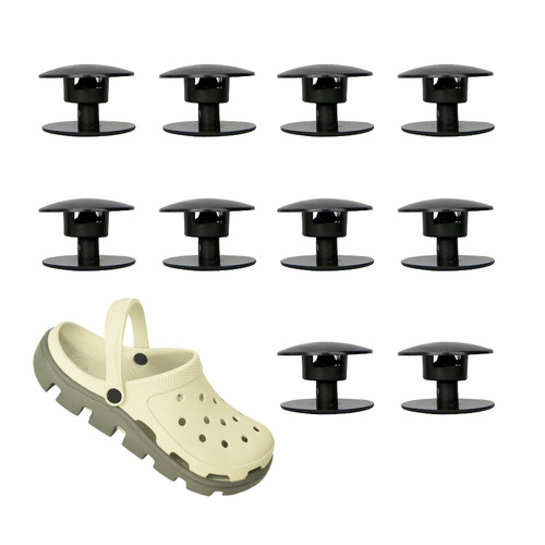NEEDJING 10 PCS Replacement Rivets for Crocs Shoes Strap Repair for Crocs Rivet Replacements Shoe Backstrap Repair Fastener Button