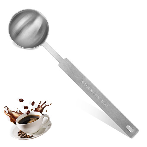 15 ML (1 TPSP) Tablespoon Measure Spoon Stainless Steel Coffee Scoop for Ground Coffee,Mini Coffee Measuring Scoop Long Handle Spoon Small Metal Scoop?1 Pack) 15 ML (1 TPSP) Tablespoon Measure Spoon Stainless Steel Coffee Scoop for Ground Coffee,Mini Coffee Measuring Scoop Long Handle Spoon Small Metal Scoop?1 Pack)
