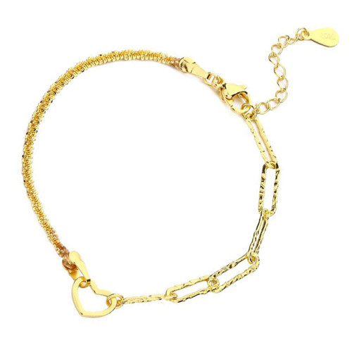 kelistom 925 Sterling Silver Bracelets for Women Teen Girls, Love Heart Charm Chain Bracelet Bangle Fashion Jewelry Gifts (heart-1 gold) kelistom 925 Sterling Silver Bracelets for Women Teen Girls, Love Heart Charm Chain Bracelet Bangle Fashion Jewelry Gifts (heart-1 gold)