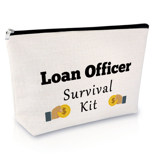 Loan Officer Gift for Women Makeup Bag Thank You Gift for Mortgage Broker Appreciation Gift for Lender Banker Retirement Gifts for Loan Officer Bank Coworker Mortgage Consultant Gift Cosmetic Bag