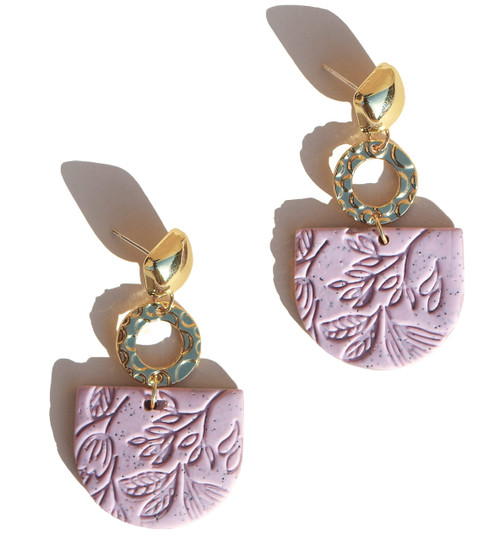 Polymer Clay Flower Earring,Lavy Chsia Handmade Lightweight Statement Boho Drop Dangle Earrings,Jewelry Gifts for Women Girls (K)