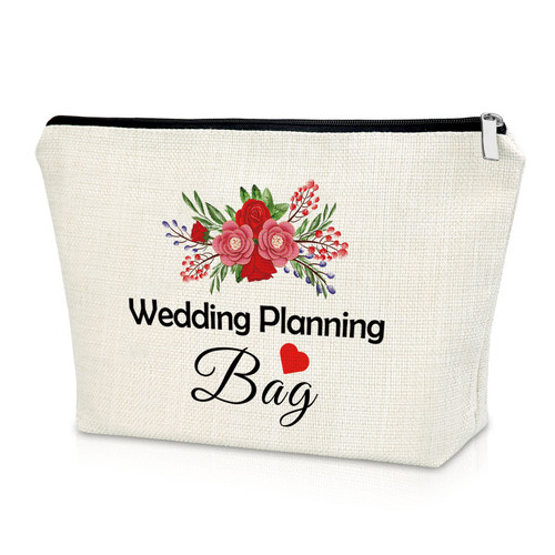 Engagement Gift for Women Bride To Be Gifts Makeup Bag Bridal Shower Gift Bachelorette Party Gift for Bride Cosmetic Bag Wedding Day Gift for Her Bride Gifts from Sister Cosmetic Travel Pouch
