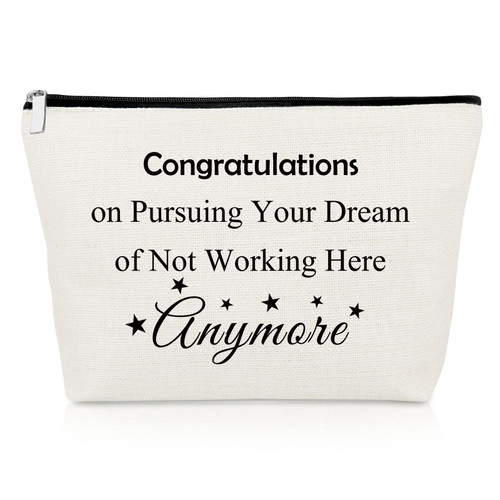 Retirement Gifts for Coworkers Funny Makeup Bag Goodbye Gifts for Friends Farewell Gifts for Employees from Boss Cosmetic Bag Work Colleague Going Away Gift for Coworker Leaving Gifts Cosmetic Pouch Retirement Gifts for Coworkers Funny Makeup Bag Goodbye Gifts for Friends Farewell Gifts for Employees from Boss Cosmetic Bag Work Colleague Going Away Gift for Coworker Leaving Gifts Cosmetic Pouch