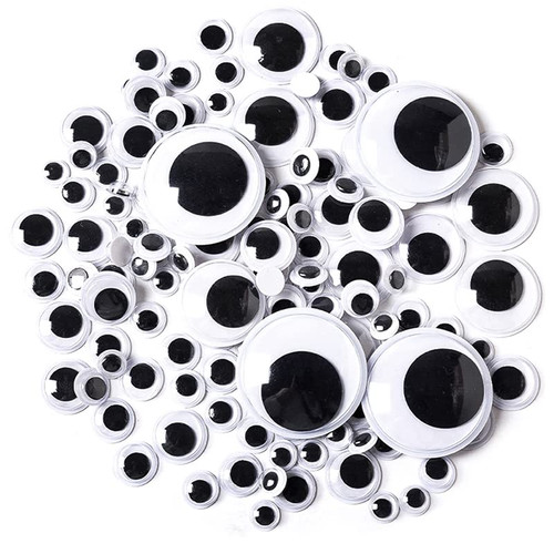 YAMSLAM 100 Pcs Black Wiggle Googly Eyes with Self-Adhesive Wiggle Eyes Self Adhesive Black White Plastic Wiggle Googly Eyes Googly Stickers Eyes for Shcool Halloween Christmas DIY Craft Decorations YAMSLAM 100 Pcs Black Wiggle Googly Eyes with Self-Adhesive Wiggle Eyes Self Adhesive Black White Plastic Wiggle Googly Eyes Googly Stickers Eyes for Shcool Halloween Christmas DIY Craft Decorations