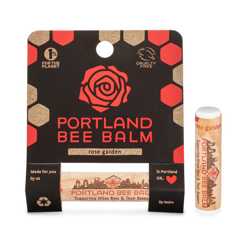 Portland Bee Balm All Natural Handmade Beeswax Based Lip Balm, Rose Garden 1 Count Portland Bee Balm All Natural Handmade Beeswax Based Lip Balm, Rose Garden 1 Count