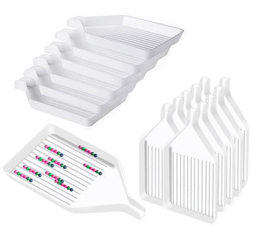 11PCS Plastic Diamond Painting Trays, 3.8 x 2.2 Inches Bead Sorting Trays?Rhinestone Tray Organizer?Diamond Painting Accessories and Tools for DIY Crafts Rhinestone Sorting Tray