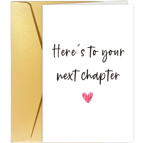Spercy New Chapter Good Luck Card, New Job Congratulation Card, Leaving Job Gift for Colleague, Coworker Leaving Card, Retirement Card Spercy New Chapter Good Luck Card, New Job Congratulation Card, Leaving Job Gift for Colleague, Coworker Leaving Card, Retirement Card