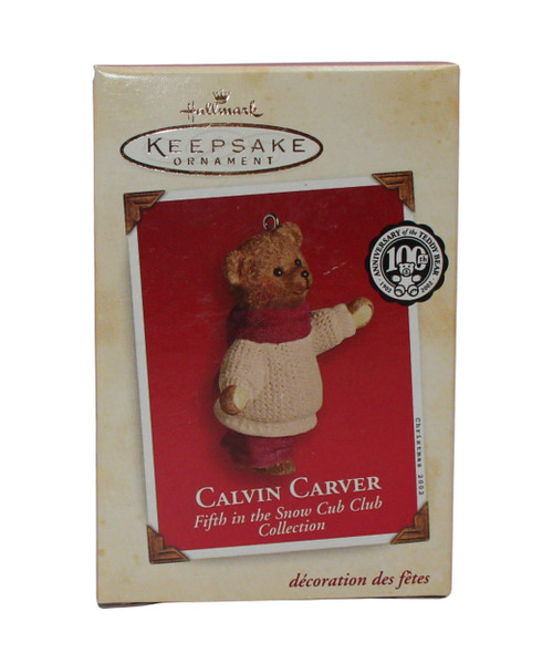 Hallmark Keepsake Ornament Calvin Carver 5th in Snow Cub Club Series 2002