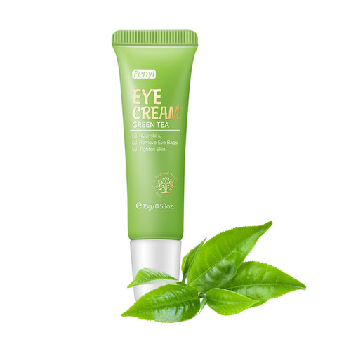 Green Tea Eye Cream Diminish Dark Circles,Puffiness,Fine Lines,And Wrinkles Deep Nourishing Eye Skin,Lifting Anti-Aging Eye Cream,Daily Moisturizing Eye Care 15g