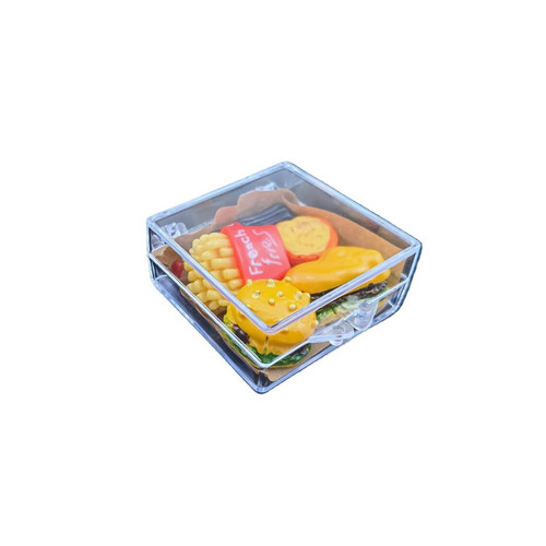 Mini Models Hamburger et for DIY Craft Minihouse Accessories 1:12 Scale Miniature Scene Dollhouse Model Toy Accessories Decoration