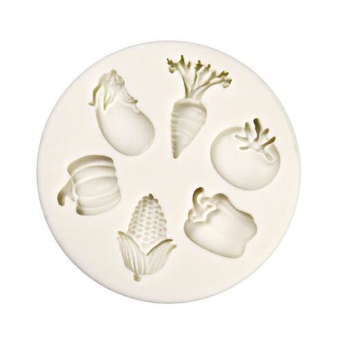 Cake Pop Mold, Cupcake Liners, Multifunctional Practical Cartoon Vegetable Silicone Mold DIY Cake Pastry Decors Baking Mold for Making Chocolate Fondant Cupcake Molds Nonstick