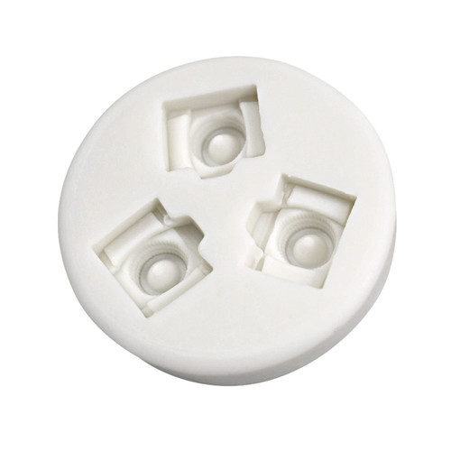 Cake Pop Mold, Cupcake Liners, Multifunctional Practical Mini Camera Silicone Mold Fondant Mould Cake DIY Supplies Pastry Baking Tools Resin Ornaments Handmade-Soap Mold