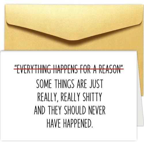Chenive Funny Get Well Card for Him Her, Humor Encouragement Card for Friend, Sympathy Card, Cancer Card, Everything Happens For A Reason Chenive Funny Get Well Card for Him Her, Humor Encouragement Card for Friend, Sympathy Card, Cancer Card, Everything Happens For A Reason