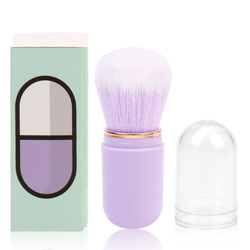 UNIMEIX Retractable Kabuki Brush Travel Makeup Brushes Face Blush Brush Foundation Brush for Liquid Makeup, Powder, Contouring, Cream(Purple) UNIMEIX Retractable Kabuki Brush Travel Makeup Brushes Face Blush Brush Foundation Brush for Liquid Makeup, Powder, Contouring, Cream(Purple)