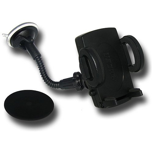 Amzer Universal 8 inch Gooseneck Car Mount - Mount - Retail Packaging