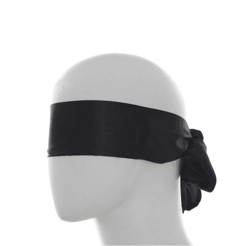1PCS Satin Eye Mask Sleep Mask 150 cm/59 inch Black Lacquer Eyeshade Long Slim Ribbon Thin Blindfold Adjustable Satin Blindfold Soft Satin Eye Covers