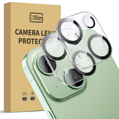 Xfilm Camera Lens Protector Compatible for iPhone 15 ?15 Plus, 9H Hardness Tempered Glass Camera Cover, Ultra HD, Anti-Scratch, Easy to Install, Case Friendly (For iPhone 15 & 15 Plus)