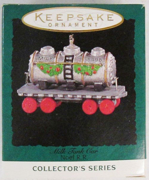 Hallmark Milk Tank Car Noel RR Mini Ornament
