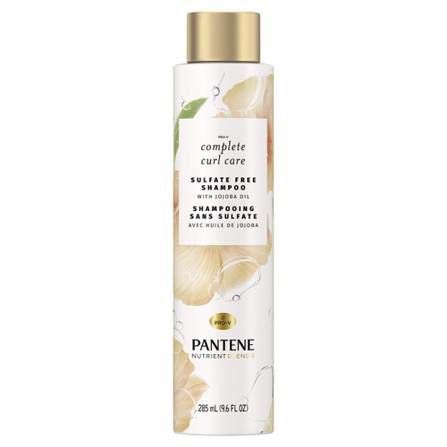 Pantene Nutrient Blends Shampoo, Complete Curl Care with Jojoba Oil, 9.6 fl oz