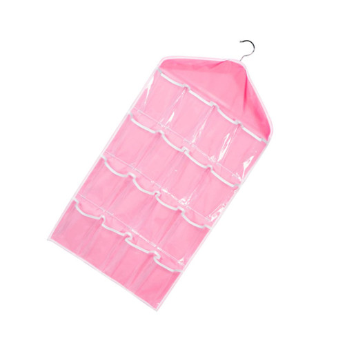 Zerodeko 16 Closet Organizer Underwear Organizer Wall Pocket Organizer Hanging Storage Bag Wardrobe Organiser Over Door Storage Panties Bra