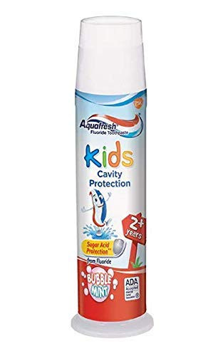 Aquafresh Kids Fluoride Toothpaste with Triple Protection, Bubblemint , 4.6 oz (130.4 g)