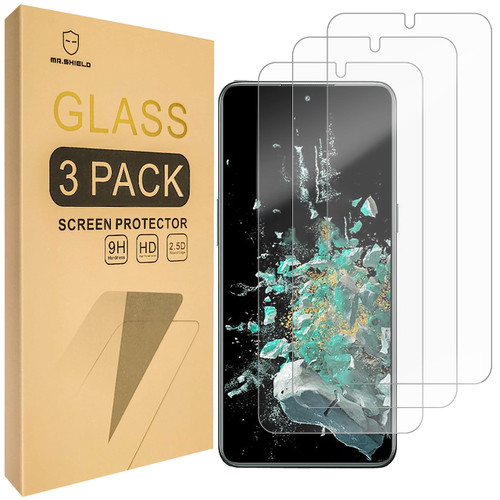 Mr.Shield [3-Pack] Designed For OnePlus 10T 5G [Tempered Glass] [Japan Glass with 9H Hardness] Screen Protector
