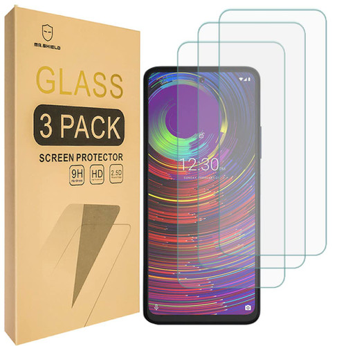 Mr.Shield Screen Protector For NUU MOBILE B15 (Nuu B15) [Tempered Glass] [9H Hardness] [3-Pack] Screen Protector