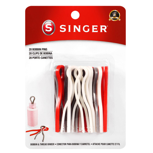 SINGER 00711 Bobbin Pins, Set of 20, (Pacakging may Vary/Colors may Vary)