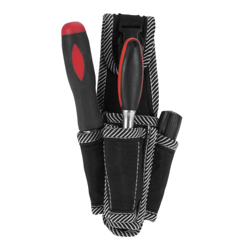 Tool Pouch, Multifunctional Electrician Tool Bag Waist Pocket Pouch Belt Storage Holder Black