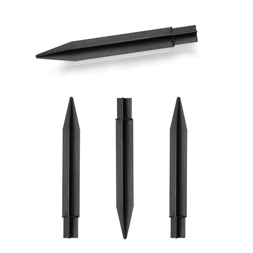 Edarehe 4 PCS Plastic Ground Spikes, Solar Light Stakes Replacement Parts 8.26 inch in Length ABS Plastic Ground Spikes Stake for Christmas Garden Lights Outdoor Torch Lights