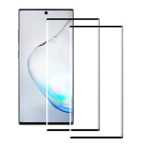 (2 Pack) Compatible for Samsung Galaxy Note 10 Screen Protector, Full Screen Coverage, 9H Hardness HD,3D Curved Edges, Easy Installation,Bubble Free,Tempered Glass Screen Protector for Samsung Galaxy Note 10