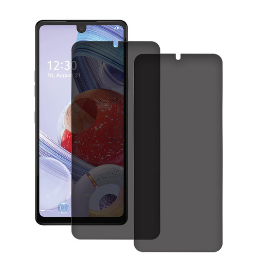(2 pack) Compatible for LG Stylo 6 Privacy Screen Protector,Anti Spy Tempered Glass Film,9H Hardness HD,2.5D Curved Edges,Anti-Scratch,Bubble Free,Tempered Glass Screen Protector for LG Stylo 6