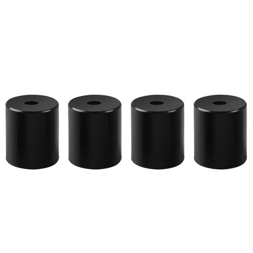 Sunhokey 4PCS Heatbed Silicone Leveling Column 3D Printer Stable Hot Bed Tool Solid Mounts Heat-Resistant Silicone Buffer for 3D Printer (Black, 4 x 18mm Height)