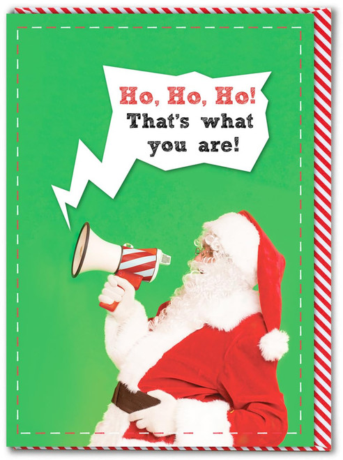 Brainbox Candy - Funny Christmas Card - 'Ho Ho Ho... That's What You Are' - Cheeky Xmas Cards - Funny Seasonal Humour Cards - For Him Her Men Women Friends - Merry Christmas