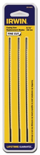 IRWIN Tools Coping Saw Blades, Fine, 3-pack (2014501)