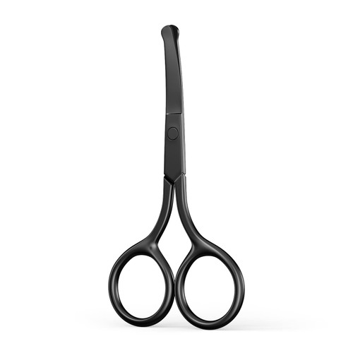 Upgraded Eyebrow Scissors, Small Scissors, Nose Hair Scissors Round Tip Design, Will Not Hurt The Nasal Cavity. Professional Grooming Scissors for Hair, Eyelashes, Nose, Eyebrow Trimming, Mustache