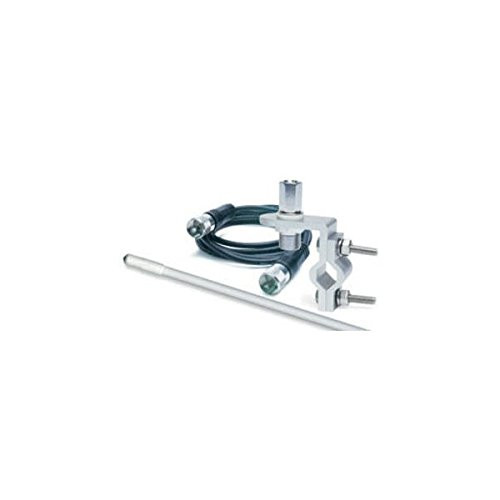 RoadPro RP-84W Standard Series White 4' Mirror Mount Fiberglass CB Antenna Kit