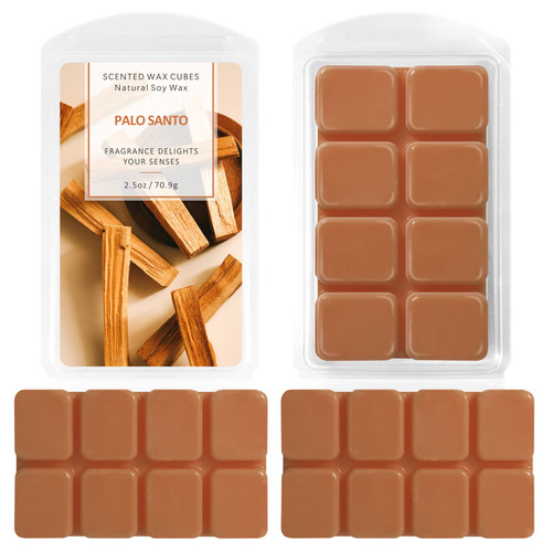 Wax Melts Wax Cubes Palo Santo Scented, 2.5oz Handmade Natural Soy Wax Cubes for Wax Warmer - Long Lasting Fragrance for Home, Ideal for Stress Relief, Spa, and Aromatherapy (2.5oz/70.9g*2) Wax Melts Wax Cubes Palo Santo Scented, 2.5oz Handmade Natural Soy Wax Cubes for Wax Warmer - Long Lasting Fragrance for Home, Ideal for Stress Relief, Spa, and Aromatherapy (2.5oz/70.9g*2)