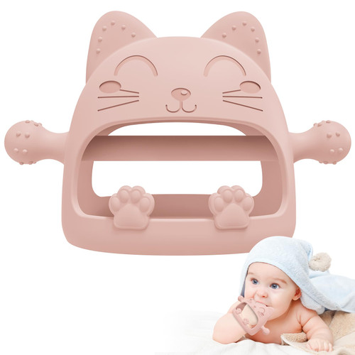 Baby Teether Toys,Silicone Teething Toys for Babies 0-6 Months,Never Drop Baby Chew Toys for Teething Relief, Teething Pacifiers,Baby Toys 0-6 Months,Ideal Gifts for Baby Shower?Cartoon Cat? Baby Teether Toys,Silicone Teething Toys for Babies 0-6 Months,Never Drop Baby Chew Toys for Teething Relief, Teething Pacifiers,Baby Toys 0-6 Months,Ideal Gifts for Baby Shower?Cartoon Cat?
