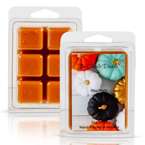 The Candle Daddy Pumpkin Spice Scented -Max Cinnamon Spice- Colorful Pumpkins Fall Wax Melt Cubes - 1 Pack - 2 Ounces - 6 Cubes