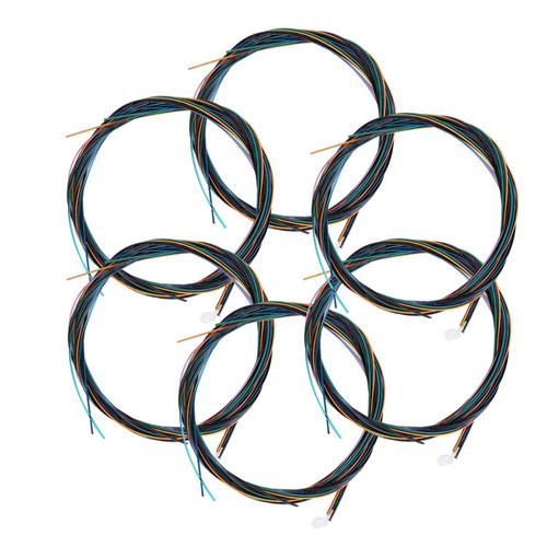 Environmental Guitar Strings Colored Nylon String, Copper Alloy Classic Folk Acoustic Guitar String Acoustic Guitar Strings set for Acoustic Guitar
