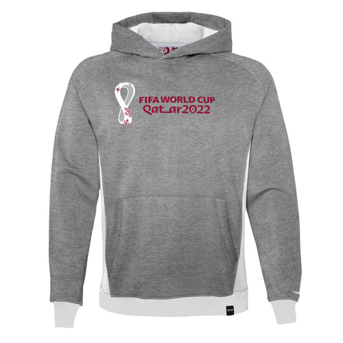 Outerstuff Kids FIFA World Cup Premium Fleece Hood, Heather Grey, 4T