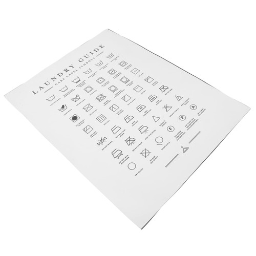 DOITOOL Laundry Guide laundry wall painting canvas laundry artwork wash room sign laundry symbols poster wall decor vintage wall art living room canvas paintings care poster wall