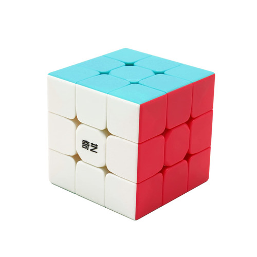 Z-Cube QY Toys Warrior S 3x3 Stickerless Speed Cube Puzzle Cube 3x3x3 Magic Cube Puzzle Toy Brain Teaser Puzzle Educational Toy, 0934B