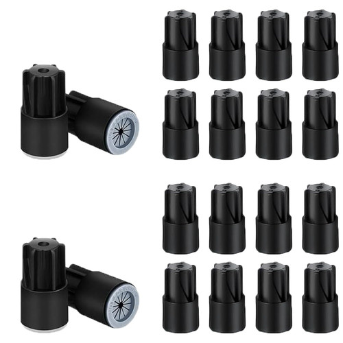 Hokoad 20pcs Waterproof Wire Nut Connectors, Twist Nuts Caps Wire Caps Compatible with 22AWG-10AWG Landscape Wire Connector for Sprinkler (Black)