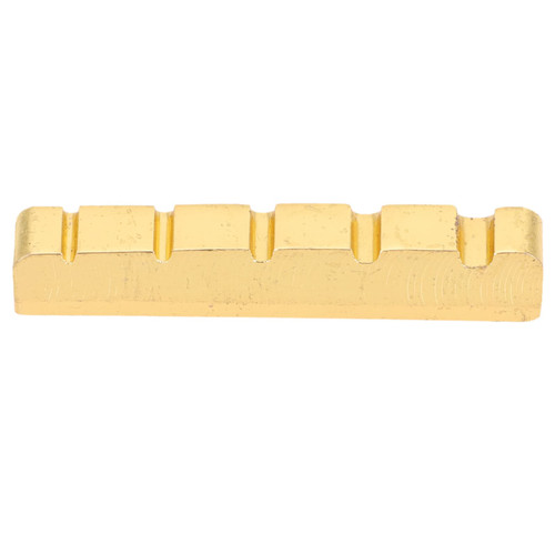 Bass Guitar Bridge Saddle Pre- Slotted Nut Saddle 5 String Guitar Bridge Saddle for Electric Bass Acoustic Mandolin Banjo Ukulele