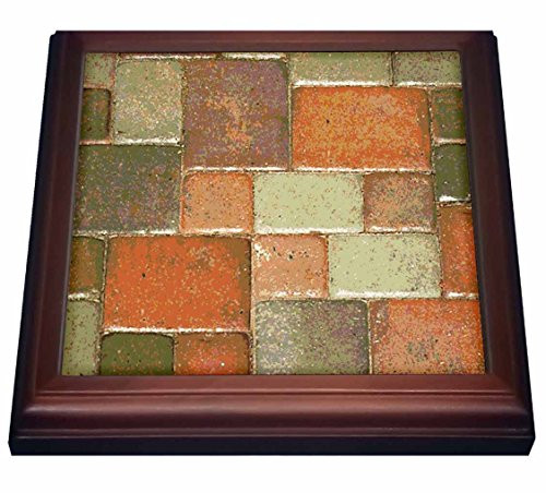 3dRose trv_11150_1 Design Like Copper Trivet with Ceramic Tile, 8 by 8", Brown