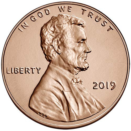 2019 P & D BU Lincoln Shield Cent Choice Uncirculated US Mint 2 Coin Set