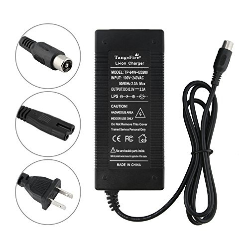 tangsfire 36V Charger Output 42V 2A RCA 10mm Lotu Connector eBike Scooter Hoverboard Lithium Battery Not for M365 Bird Scooter tangsfire 36V Charger Output 42V 2A RCA 10mm Lotu Connector eBike Scooter Hoverboard Lithium Battery Not for M365 Bird Scooter