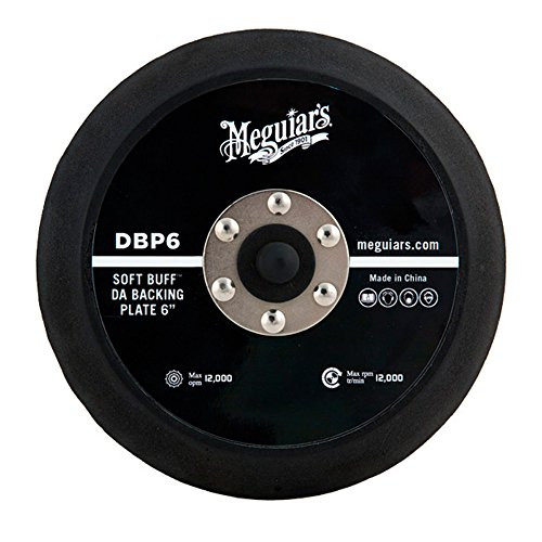 Meguiars 6" DA Backing Plate  Pair With Foam or Microfiber Pads for Dual Action Polishing  DBP6